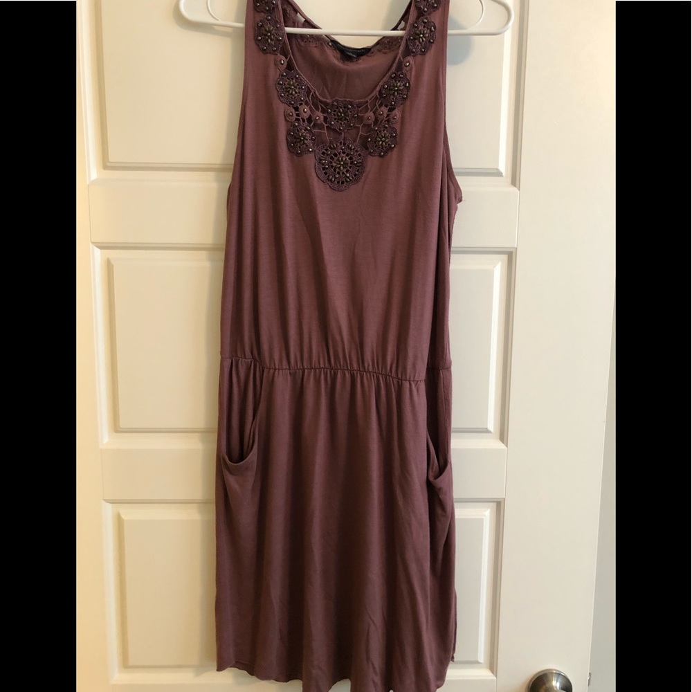 Purple tank dress